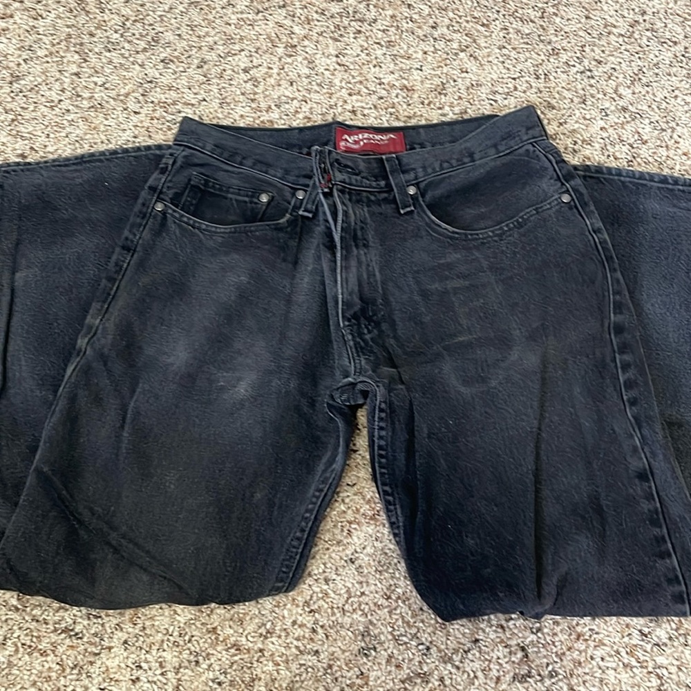 Men’s black jeans 33x30 Arizona Slim straight